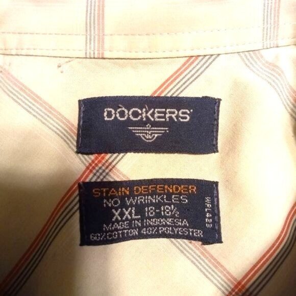 Mens Dockers Button Down Short Sleeve Shirt SZ XXL - Picture 9 of 10